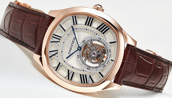 cartier watch brown leather strap