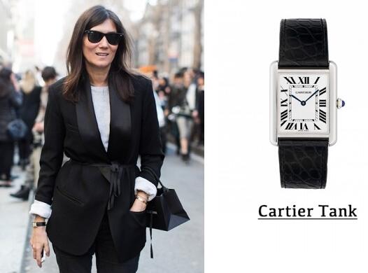 Cartier Tank Watches By Emmanuelle Alt 